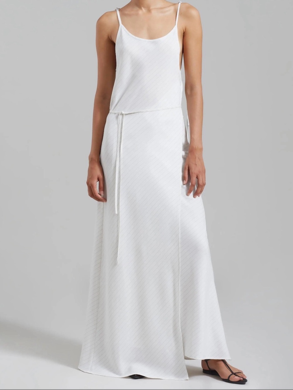 The Frankie Shop White Maxi Slip Dress